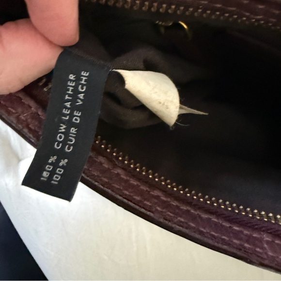 MARC JACOBS 100% Pebbled Leather Eggplant Purple Crossbody Purse Small - Picture 7 of 11